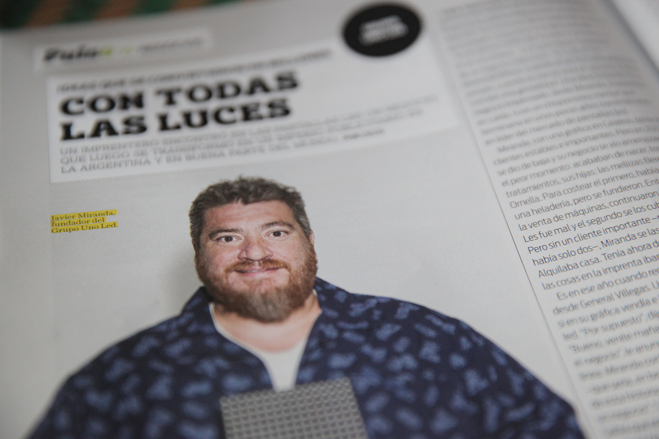 Javier Miranda, CEO de Grupo Uno LED en Revista Brando de Septiembre