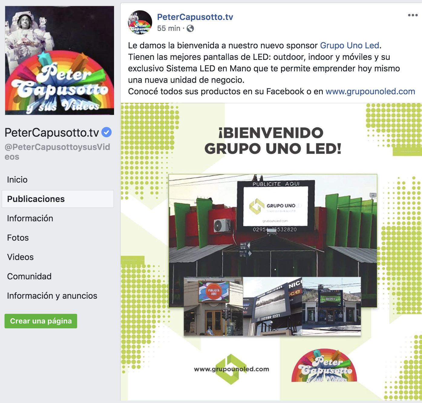 Grupo Uno LED nuevo sponsor del reconocido programa de Diego Capusotto.