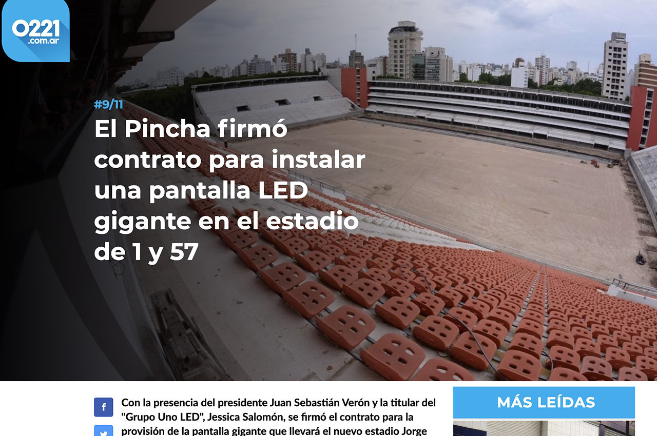 Los medios se hicieron eco de la firma del contrato con Estudiantes de La Plata.