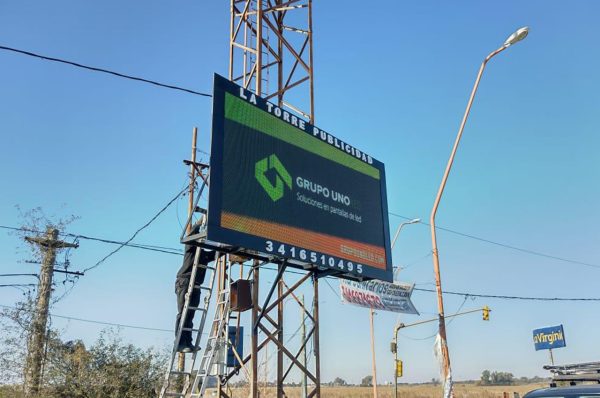Alvear , Santa Fé. Pantalla Outdoor 4x2 mts  P10