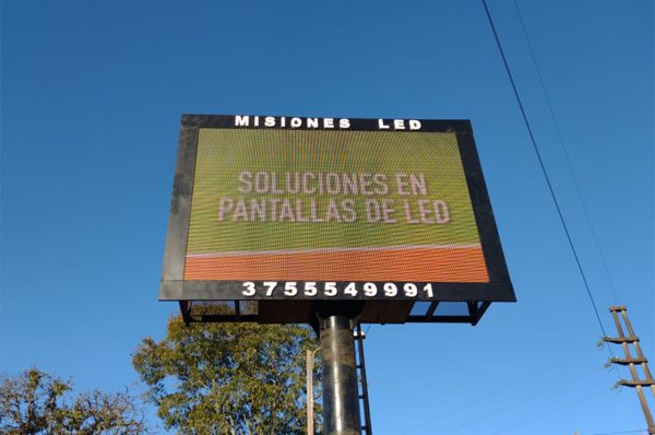 Aristóbulo del Valle, Misiones. Pantalla Indoor 3x2 mts  P10