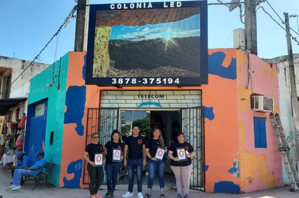Colonia Santa Rosa, Salta. Pantalla Outdoor 3x2 mts  P10