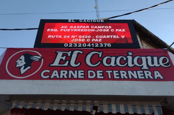 José C. Paz, Buenos Aires. Pantalla Outdoor 3x1 mts  P8