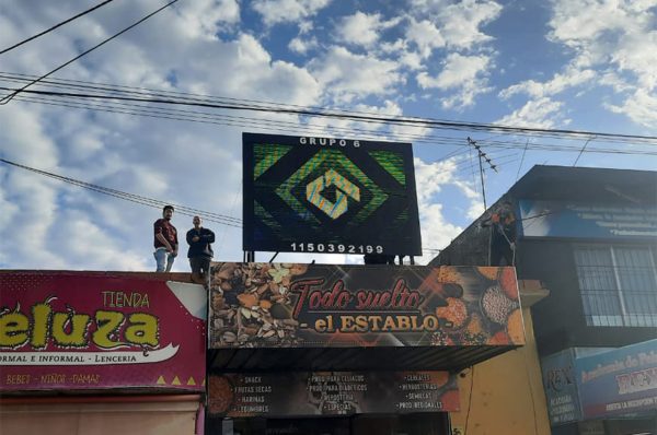 Merlo, Buenos Aires. Pantalla Outdoor 3x2 mts  P10
