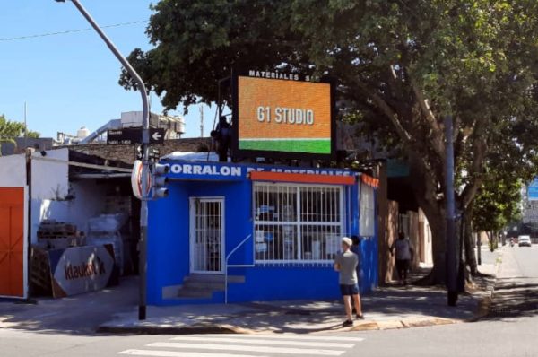 Palermo, Ciudad de Buenos Aires. Pantalla Outdoor 3x2 mts  P10