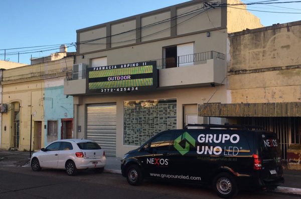 Paso de los Libres, Corrientes. Pantalla Outdoor 4x1 mts  P10