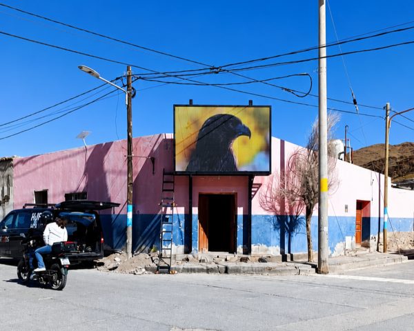 San Antonio de los Cobres, Salta. Pantalla Outdoor 3x2 mts  P5