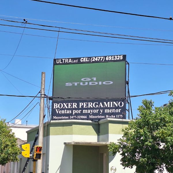 Pergamino, Buenos Aires. Pantalla Outdoor 4x2 mts  P5