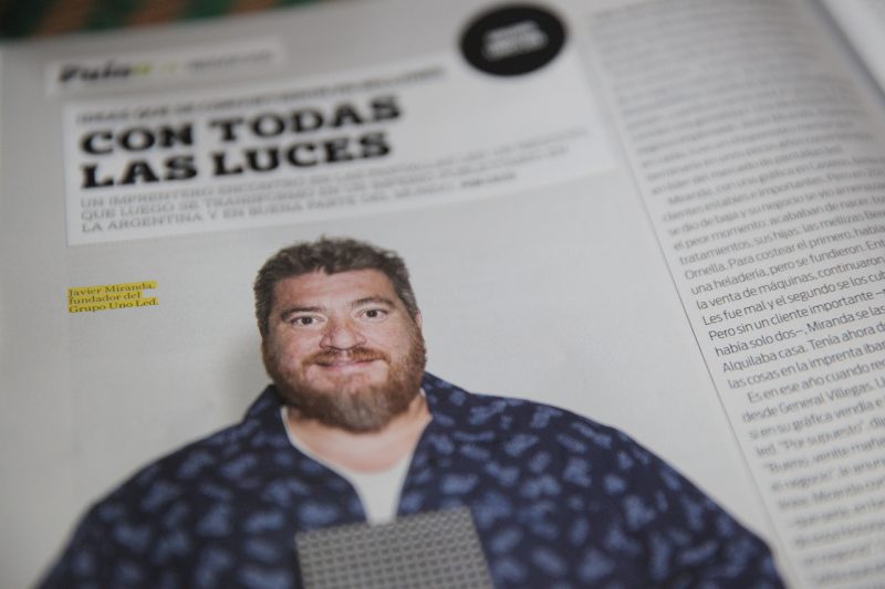 Javier Miranda, CEO de Grupo Uno LED en Revista Brando de Septiembre