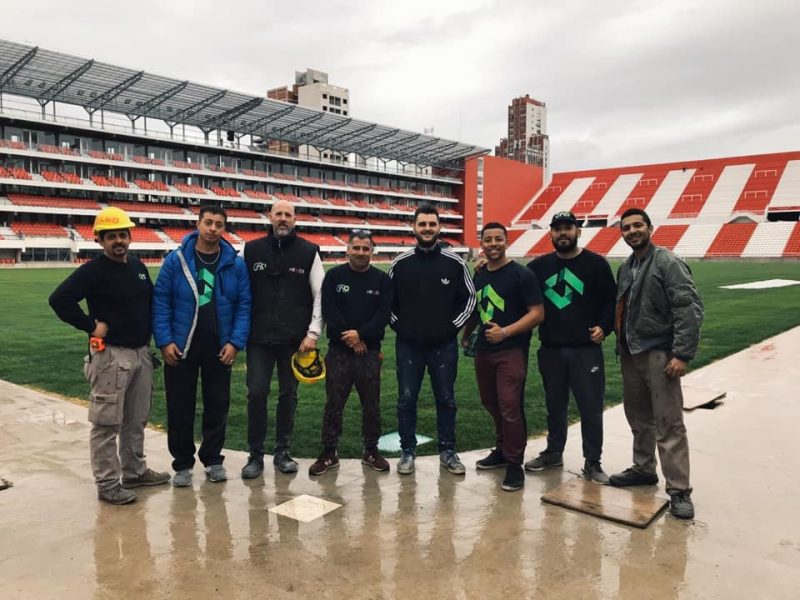 Gran trabajo del equipo de Grupo Uno LED en el Club Estudiantes de La Plata.