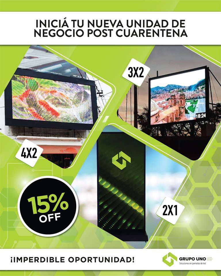 Imperdible oportunidad para tener tu pantalla LED.